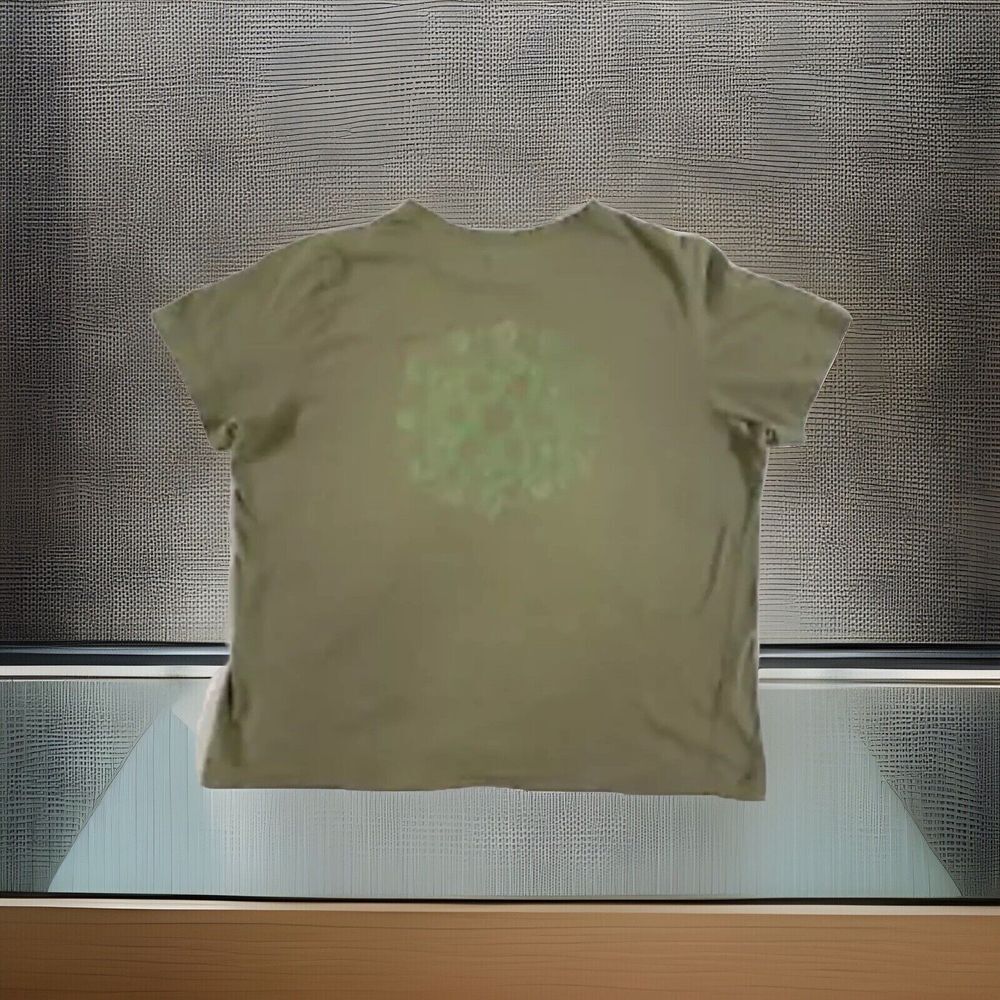 Abercrombie & Fitch Shirt Women's Size Large V-Neck Olive Green T-Shirt